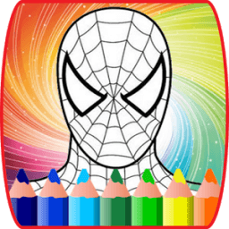 ikon Coloring Book Pages for Spider Superhero