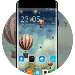 Theme for Lenovo A6000: Hot Air Balloon Wallpaper أيقونة