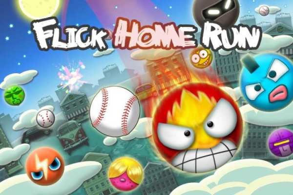 Flick Home Run! baseball game screenshot 1