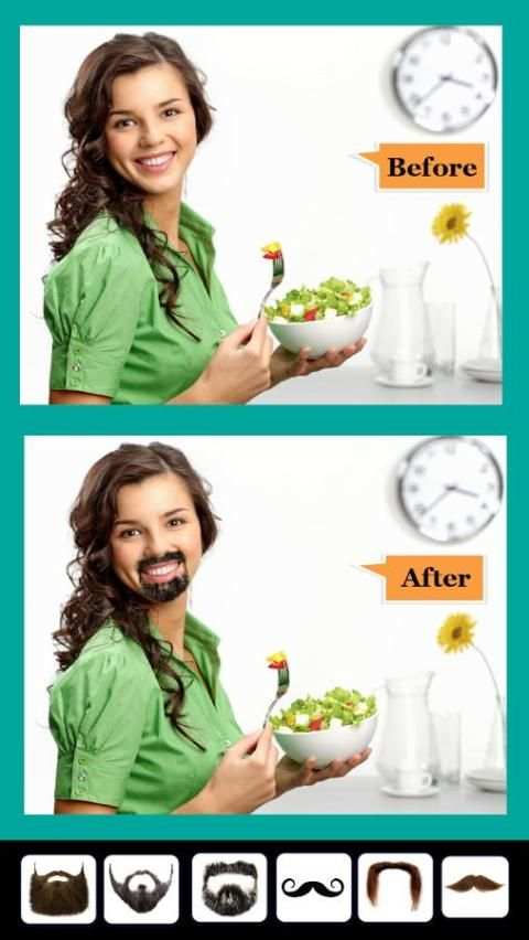 Men Hair Mustache Style Photo Editor 3 تصوير الشاشة