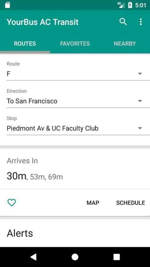 AC Transit Bus Tracker App - Commuting made easy. screenshot 5