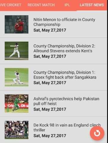 Live Cricket Info screenshot 1