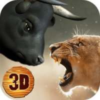 Bull vs Bull Fighting Game: Knock Knock Down