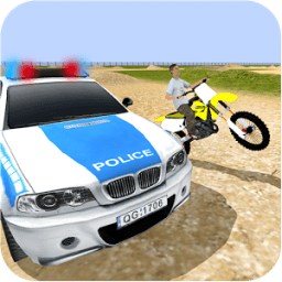 San Andreas Motocross - Dirt Bike Rider vs Police أيقونة