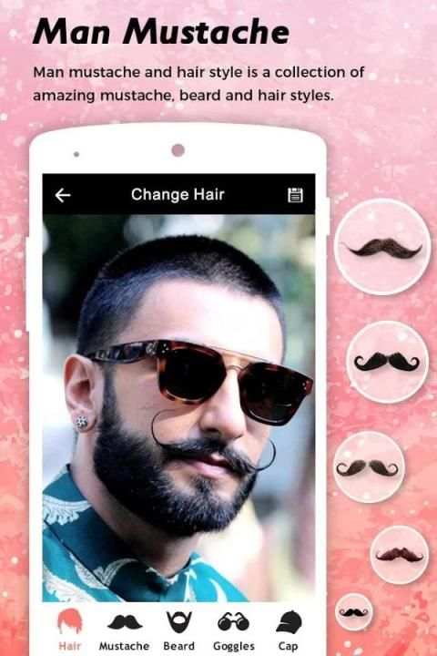 Men Mustache & Hair Styles Photo Editor screenshot 6