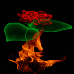 Fiery Rose Magic LWP أيقونة