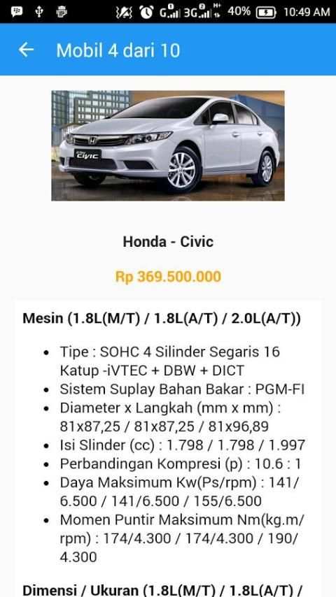 Mobil Indonesia screenshot 4