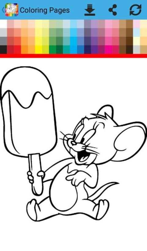 Coloring Book Tom and Mouse 2 تصوير الشاشة