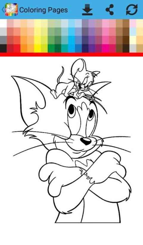 Coloring Book Tom and Mouse screenshot 3