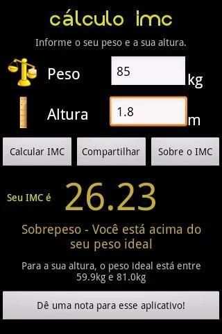 Cálculo IMC 3 تصوير الشاشة