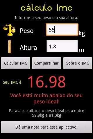 Cálculo IMC 1 تصوير الشاشة