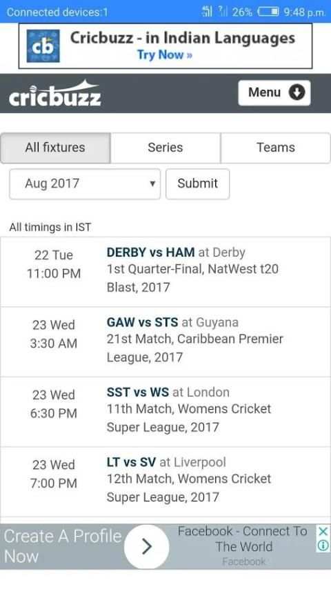 Cricbuzz Lite screenshot 3