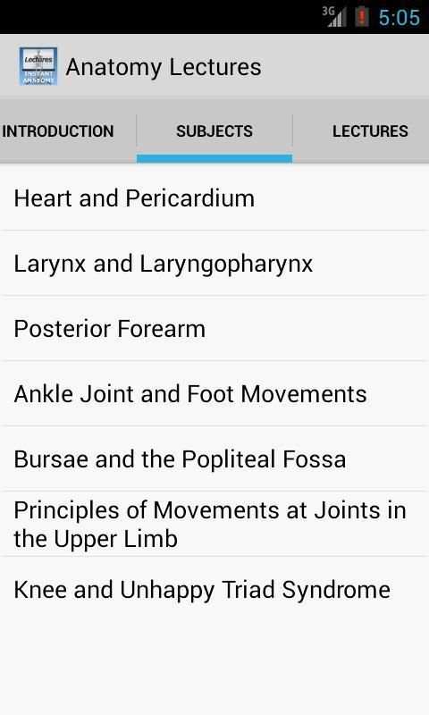 Anatomy Lectures screenshot 7