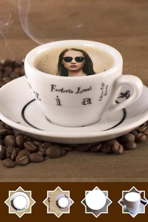 Coffee Cup Photo Frames Editor With Live Wallpaper скриншот 1