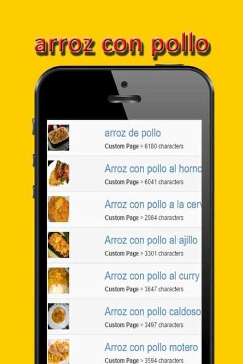 Recetas arroz con pollo screenshot 3