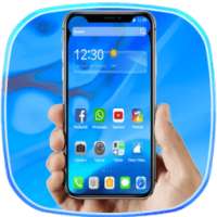 Blue Cartoon CustomTheme For Phone X