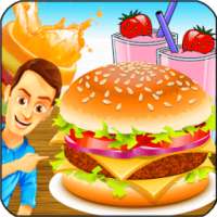 Burger Shop Food Court Game logo