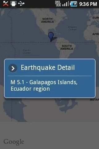 2.5+ Earthquake Detector screenshot 1