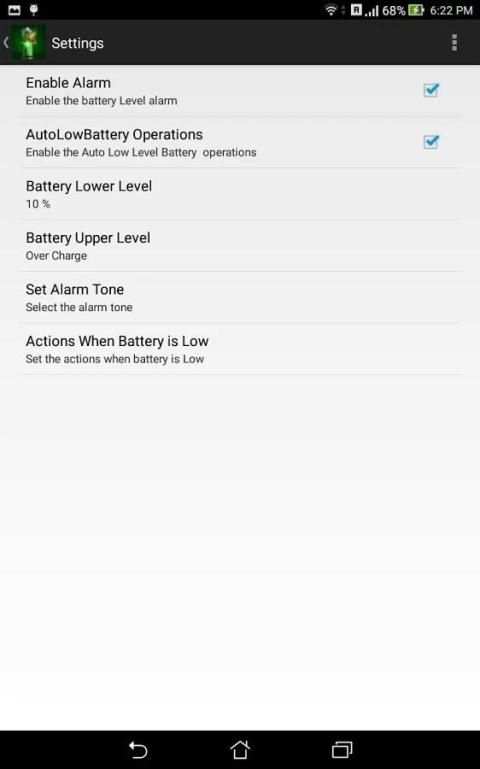 Battery Temperature Alarm screenshot 1