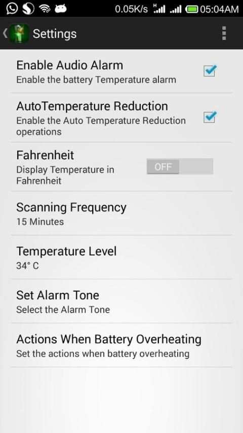 Battery Temperature Alarm screenshot 8
