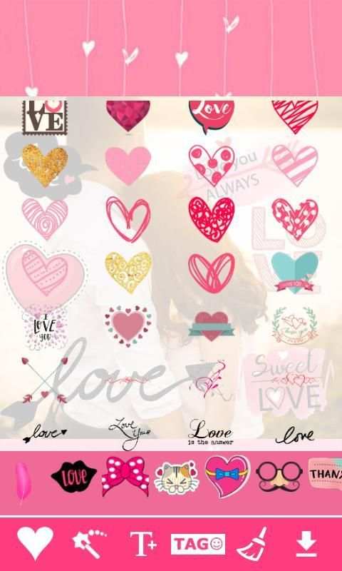 Love Stickers : Romantic Stickers Photo Editor скриншот 1