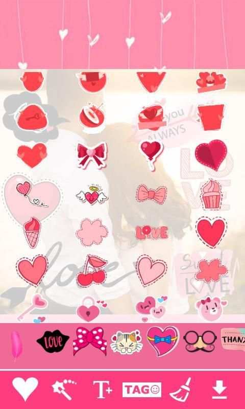 Love Stickers : Romantic Stickers Photo Editor скриншот 3