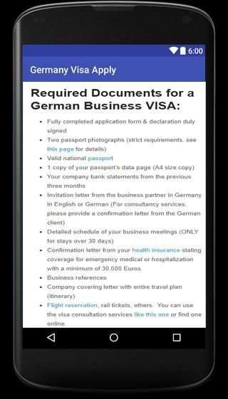 Germany Visa Apply screenshot 1