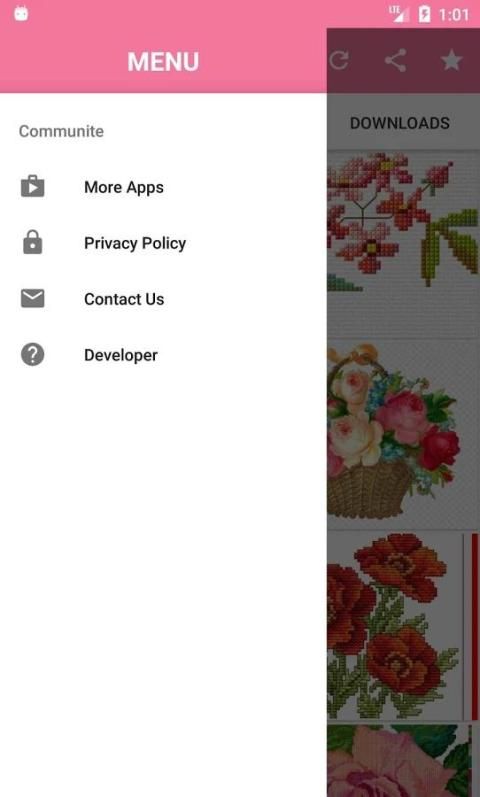 ikon DIY Cross Stitch Flowers