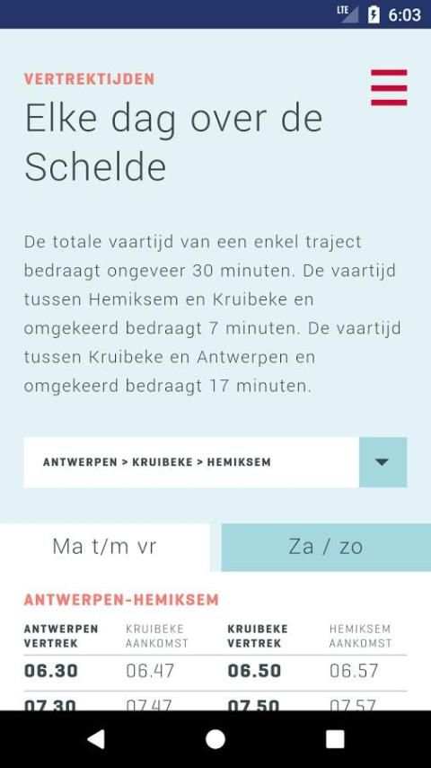 DeWaterbus België screenshot 1