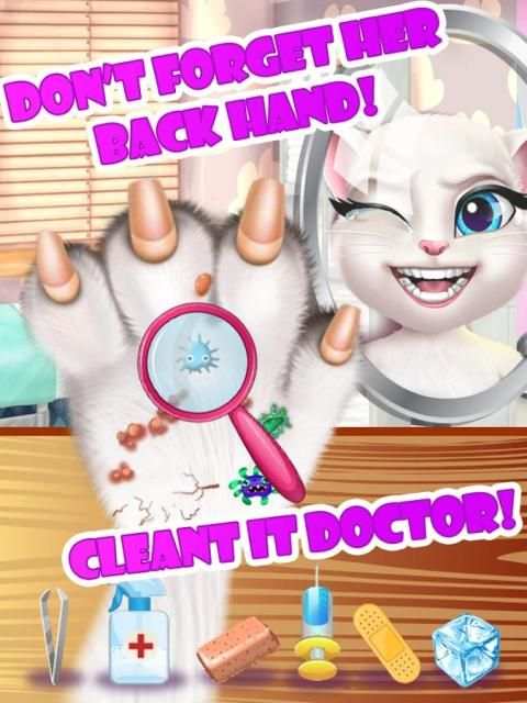 Talking Cats Hand Doctor - Hospital Game 1 تصوير الشاشة