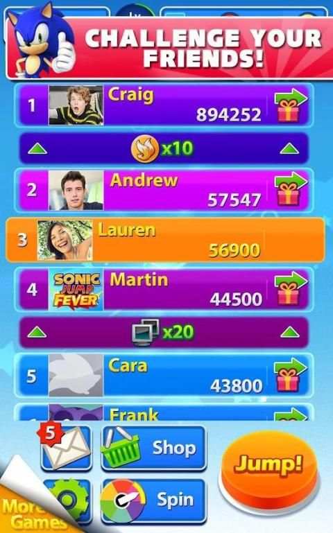 Sonic Jump Fever 2 تصوير الشاشة
