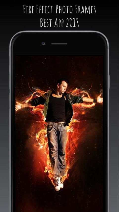 Fire Effect Photo Frame 5 تصوير الشاشة