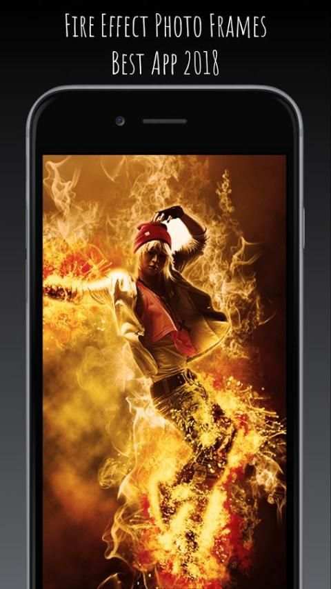 Fire Effect Photo Frame 7 تصوير الشاشة