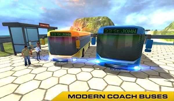 Real Extreme Modern Offroad Hill Bus Simulator screenshot 6