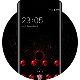 ikon Cool Dark Red Tech Theme for Lenovo K8 Note