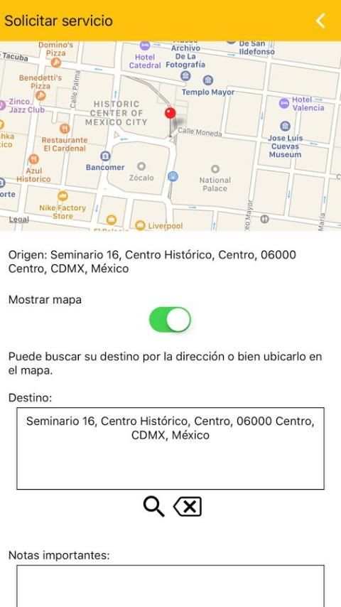 Ubicataxi screenshot 1