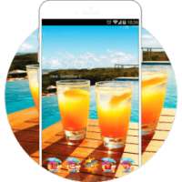 Summer Beach Sunny Holiday Theme: love Fruit Juice on 9Apps