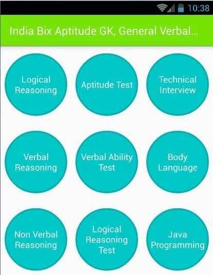 India Bix Aptitude GK, General Verbal Reasoning GS скриншот 3