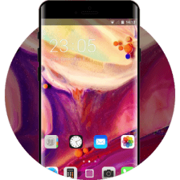 Theme for iPhone X: Abstract Red Skin HD أيقونة