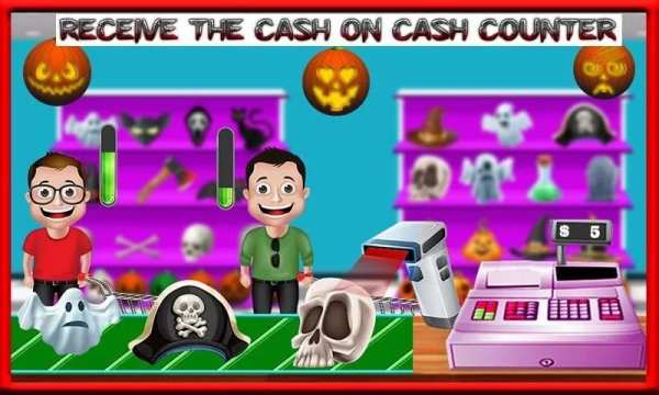 Toko kasir Dekorasi halloween: simulator belanja screenshot 3