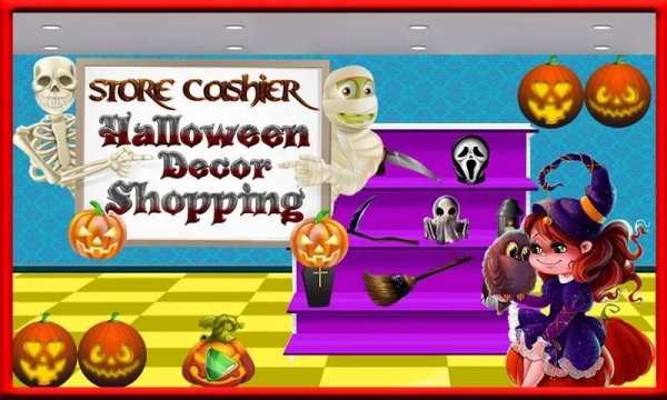 Toko kasir Dekorasi halloween: simulator belanja screenshot 2