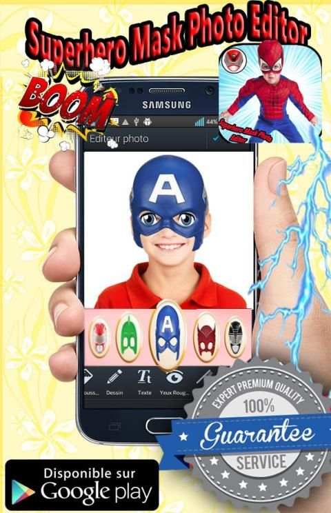 Superhero Mask Photo Editor скриншот 2