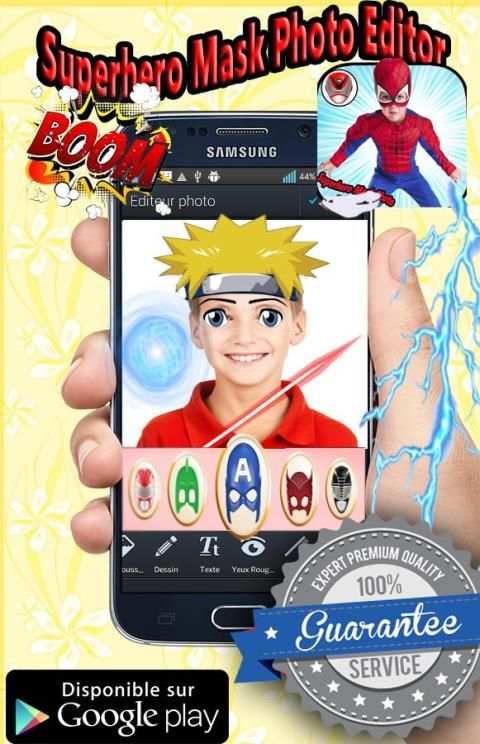 Superhero Mask Photo Editor скриншот 1