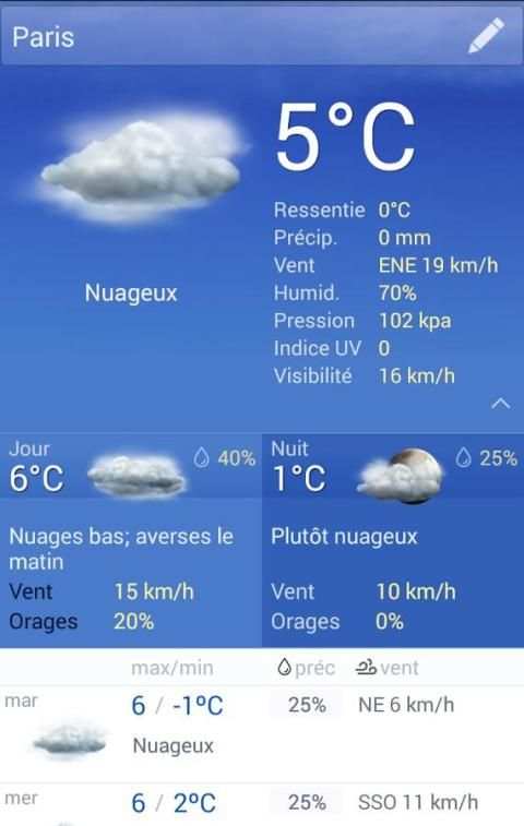 Météo screenshot 5