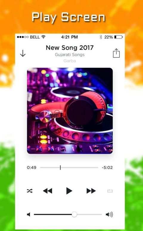 Indian Music Player स्क्रीनशॉट 1