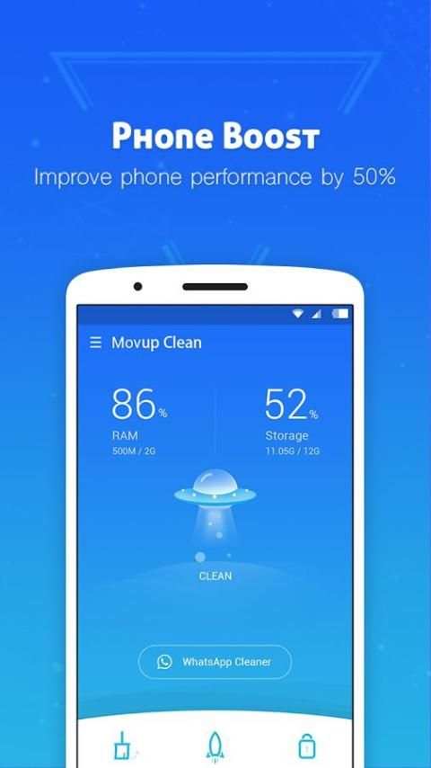 Movup Clean - small, fast, simple, app lock 4 تصوير الشاشة