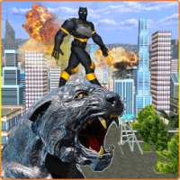 Flying Panther Superhero City Crime