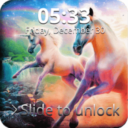Runing Unicorn Lock Screen иконка