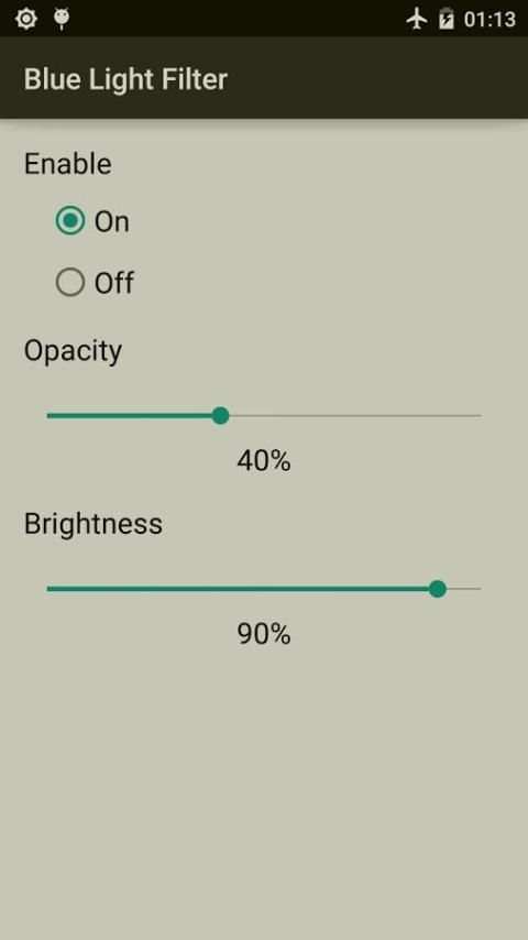 Blue Light & Brightness Filter скриншот 2