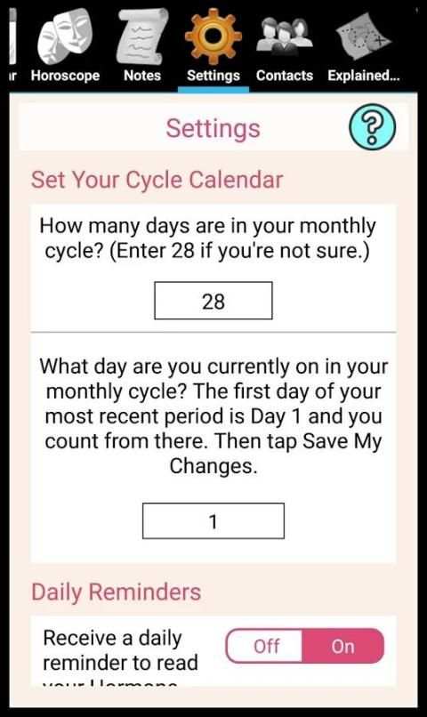 Hormone Horoscope Lite screenshot 2